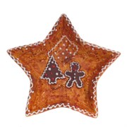 Тарелка "Пряничная звездочка",  L17,5 W16 H3 см