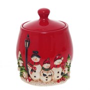 Конфетница "Снеговики", 2100 мл,  L17,5 W17,5 H20 см