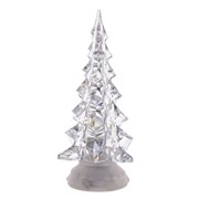 Фигурка декоративная "Елка" с подсветкой, эффект. вьюги, L12 W12 H29,3 см, (3хАА, не прилаг)