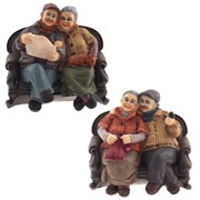 Копилка "Бабушка с дедушкой", L16 W12 H14 см, 2в.