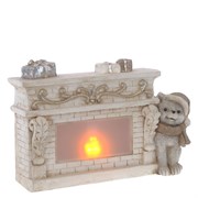 Фигурка декоративная "Камин" с подсветкой (АААх3, не вход.), L39 W12 H28,5 см