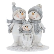 Фигурка декоративная "Снеговики", L10 W4,5 H11,5 см