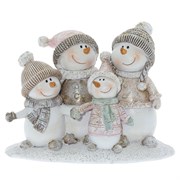 Фигурка декоративная "Снеговики", L13 W5 H11 см