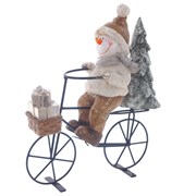 Фигурка декоративная "Снеговик", L23 W9 H28 см