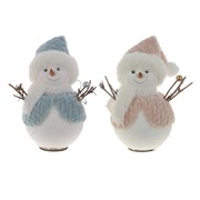 Фигурка декоративная "Снеговик", 2 в., L17 W11 H19,5 см, 2в.