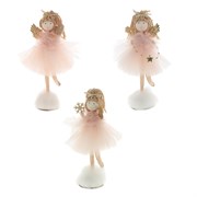Фигурка декоративная "Ангел", 3 в., L12 W9 H19 см, 3в.