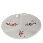 Тарелка "Олени", L24 W24 H3,5 см