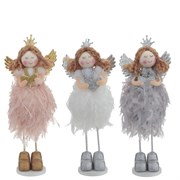 Фигурка декоративная "Ангел", L6 W5 H17 см, 3в.