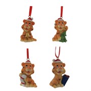 Украшение декоративное"Тигр", L3,5 W3 H5,5 см, 4в.