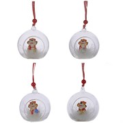 Украшение новогоднее "Тигр", L8 W7 H9 см, 4в.