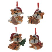 Украшение новогоднее "Тигр", L6,5 W5 H7 см, 4в.
