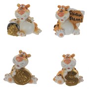 Фигурка  декоративная  "Тигр",  L5 W3,5 H4,5 см, 4в.