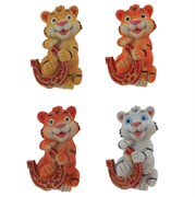 Фигурка декоративная "Тигр", L6 W5 H9 см, 4в.