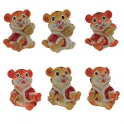 Фигурка декоративная "Тигр", L4,5 W3,5 H4,5 см, 6в.