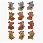 Фигурка декоративная "Тигр", L4 W3,5 H5 см, 12в.