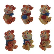 Фигурка декоративная "Тигр", L2,5 W2 H4 см, 6в.
