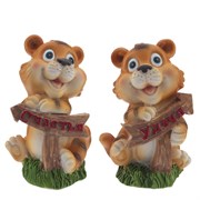 Фигурка декоративная "Тигр", L4,5 W4 H7 см, 2 в.