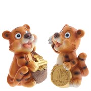 Копилка "Тигр", L8 W8 H11,5 см, 2 в.