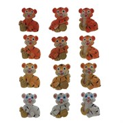 Фигурка декоративная "Тигр", L3 W3 H3,5 см, 12в.