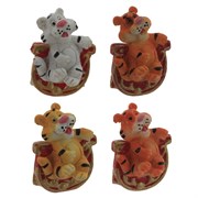 Фигурка декоративная "Тигр", L2,5 W2 H4 см, 4в.