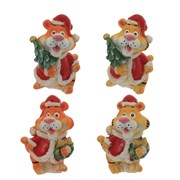 Фигурка декоративная "Тигр", L6 W5,5 H9 см, 4в.