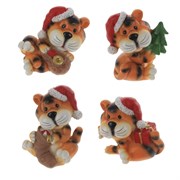 Фигурка декоративная "Тигр", L6,5 W5 H7,5 см, 4в.