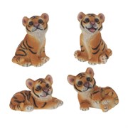 Фигурка декоративная "Тигр", L4,5 W4 H6 см, 4в.