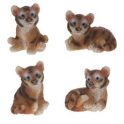 Фигурка декоративная "Тигр", L3,5 W3 H4 см, 4в.