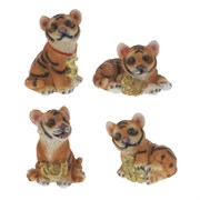 Фигурка декоративная "Тигр", L4,5 W4 H6 см, 4в.