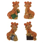 Фигурка декоративная  "Тигр", L4,5 W3 H6,5 см, 4в.