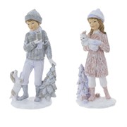 Фигурка декоративная "Ребёнок", 2 в., L6 W5 H14 см, 2в.