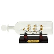 Изделие декоративное "Корабль в бутылке", L25 W8 H11 см