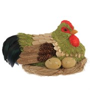 Фигурка декоративная "Курица в гнезде", L28 W22 H17 см