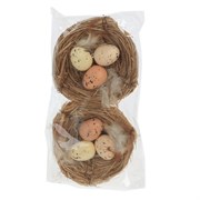 Изделие декоративное "Гнездо пасхальное", набор из 2-х шт, L9,5 W3 H18 см
