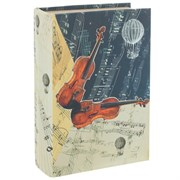Шкатулка-книга с кодовым замком, L18 W7 H27 см