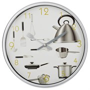 Часы настенные кварцевые "Chef kitchen" 30*30*4 см