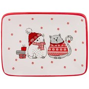 Блюдо для сервировки стола коллекция "Christmas gift" 20x15.3x2.3 см