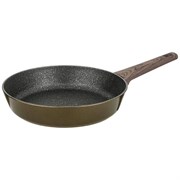 Сковорода agness "Spicy" с "мраморным" антипригар.покрытием 20*4.8 см цвет: оливковый