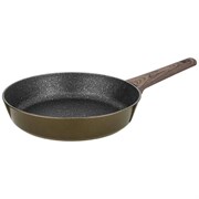 Сковорода agness "Spicy" с "мраморным" антипригар.покрытием 26*5.5 см цвет: оливковый