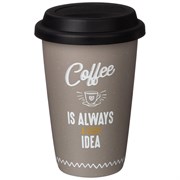 Кружка lefard coffemania с силиконовой крышкой, 390 мл