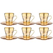 Чайный набор на 6 персон 245 мл "Amalfi ambra oro"