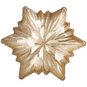 Блюдо "Snowflake" gold shiny 21 см