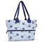 Сумка shopper e1 leaves blue - фото 240967