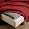 Пододеяльник изо льна бордового цвета essential, 150х200 см - фото 242684