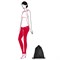 Рюкзак складной mini maxi sacpack black - фото 247136