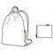 Рюкзак складной mini maxi sacpack black - фото 247137