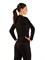 Футболка женская Atala/ дл. рукав/ синтетика/ черный/ L-XL - фото 260602