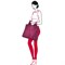 Сумка складная mini maxi pocket damson - фото 310417