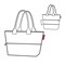 Сумка shopper e1 glencheck red - фото 311212
