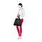 Сумка mini maxi shopper black - фото 311329